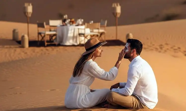Experience the Ultimate Romantic Sunset Dinner in Abu Dhabi Desert