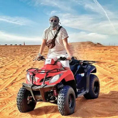 Morning Desert Safari with ATV Quad Bikes